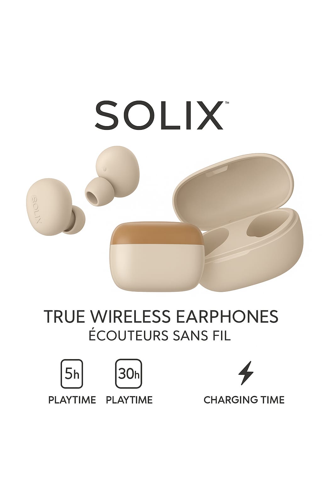 écouteurs bluetooth sans fil solix sl-200